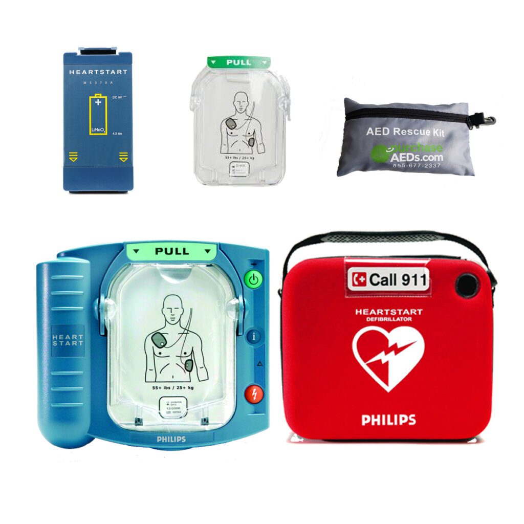 Philips HeartStart OnSite AED Portable Bundle AED OneStop Shop