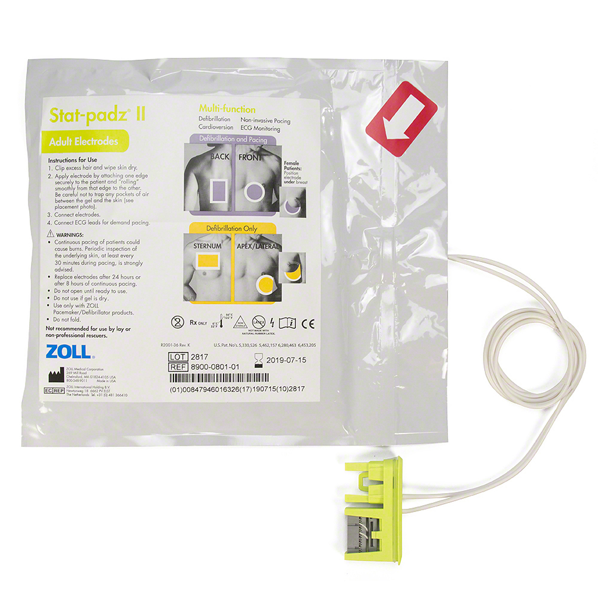 ZOLL AED Stat Padz 8900 0801 01 V1